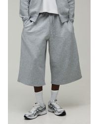 BoohooMAN - Longline Jersey Jort - Lyst