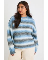 Boohoo - Plus Knit Crew Neck Jumper - Lyst