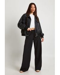 Boohoo - Tall Woven Elasticated Waist Drawstring Wide Leg Trouser - Lyst