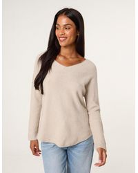 Blue Vanilla - Soft Touch V-Neck Jumper - Lyst