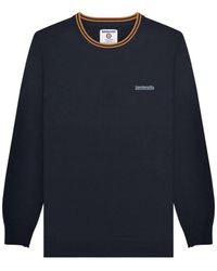 Lambretta - Tipped Knitted Jumper (Iron/ - Lyst