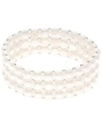 Ateliers Saint Germain - Bracelet 3 Rows Of Real Freshwater Pearls - Lyst