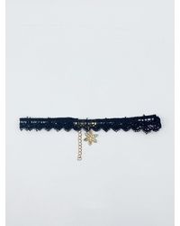 SVNX - Lace Choker With Snowflake Charm - Lyst