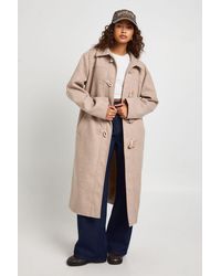 Boohoo - Maxi Toggle Detail Duffle Coat - Lyst