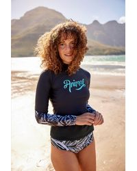 Mountain Warehouse - 'Lillie' Printed Panel Rash Vest Sun Protection Quick Dry Summer Swimwear - Lyst