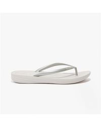 Fitflop - Iqushion Ergonomic Toe Post Flip Flops Rubber - Lyst