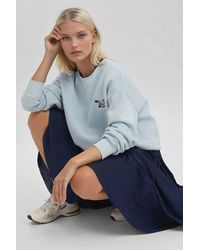 Hiccup - Comfort Animal Pattern Embroidered Raised Crew Neck Sweatshirt - Lyst