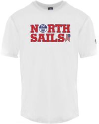North Sails - Wit T-shirt Van Vs - Lyst