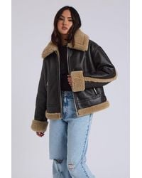 Urban Bliss - Borg Trim Bonded Aviator - Lyst