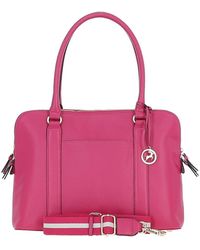 Ashwood Leather - 'Cuore Di Cuoio' 3 Section Large Handbag - Lyst