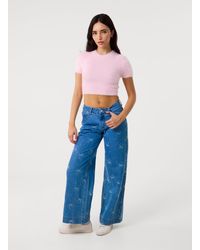 Pink Vanilla - Ribbon Bow Jeans - Lyst