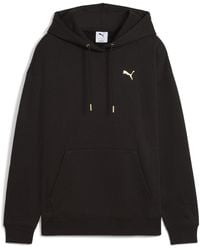 PUMA - Maximal Metallic Comfort Tech Fleece Overhead Hoodie - Lyst