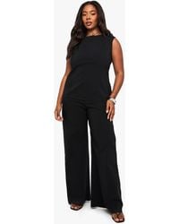 Boohoo - Plus Bengaline Cinched Waist Top & Trouser Co Ord - Lyst