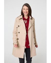 Izabel London - Relaxed Double-Breasted Trench Coat - Lyst