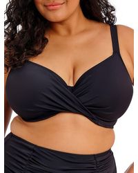 Elomi - Plain Sailing Wrap Plunge Bikini Top - Lyst