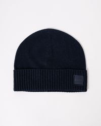 BOSS - Akaio R Beanie With Logo Label - Lyst