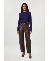 Karen Millen - Forever Viscose Blend Knitted Long Sleeve Crew Neck Jumper - Lyst
