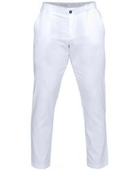 Under Armour - Golf Stretch Waist Bottoms White Takeover Trousers 1309546 100 Nylon - Lyst