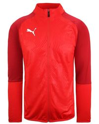 PUMA - Drycell Zip Up Track Jacket Rood Lange Mouw Track Top 656265 01 - Lyst
