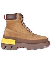 Moncler - Enkellaarzen Mon Corp Camel - Lyst