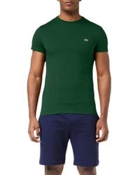 Lacoste - Th6709 T Shirts Short Sleeve Crew Neck Soft Pima Cotton Summer Tee - Lyst