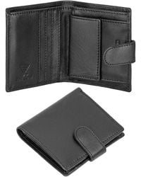 Woodland Leathers - Genuine Leather Rfid Bifold Wallet With Coin Pocket & 4 Card Slots - Lyst