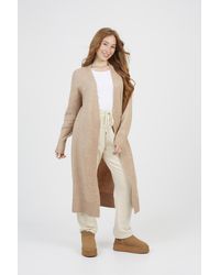 Brave Soul - Knitted Dropped Shoulder Maxi Cardigan - Lyst