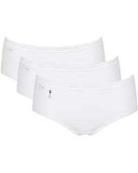 Sloggi - Basic+ Midi 3 Pack Briefs - Lyst