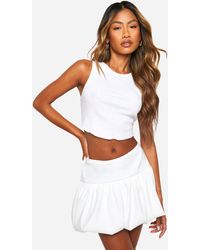 Boohoo - Bengaline Bubble Puffball Mini Skirt - Lyst