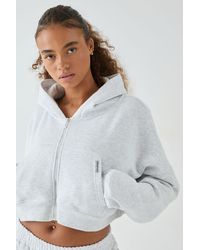 DSGN Studio - Boxy Crop Zip Through Hoodie - Lyst