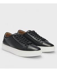 BOSS - Gary Tenn Leather Low-Top Trainers With Branded Lace Loop Nos - Lyst