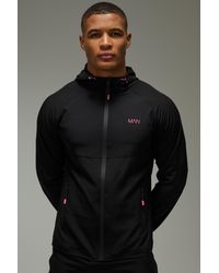 BoohooMAN - Active Neon Logo Windbreaker - Lyst