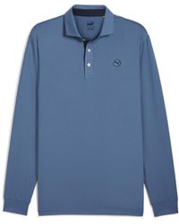 PUMA - Cloudspun Long Sleeve Mid-Weight Golf Polo Shirt - Lyst