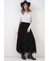 Bigdart - High Waist Floral A-Line Maxi Skirt - Lyst