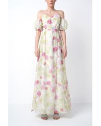 True Decadence - Wrap Off-The-Shoulder Short Sleeve Maxi Dress - Lyst