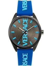 Versace - V-Vertical Watch Ve3H00823 Silicone - Lyst