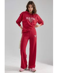 Hiccup - Modal Touch Embroidered Hooded Two-Piece Set - Lyst