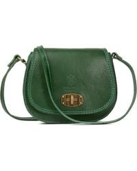 Woodland Leathers - Genuine Italian Leather Cross Body Bag - Lyst