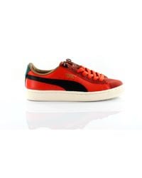 PUMA - Basket Classic Mmq Machts Mit Quautät Red Leather S Trainers 355551 03 - Lyst