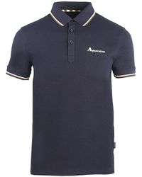 Aquascutum - Brand Logo Polo Shirt Cotton - Lyst