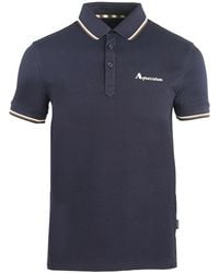 Aquascutum - Brand Logo Polo Shirt Cotton - Lyst
