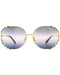 Gucci - Sunglasses Gg0595S 001 And Double Gradient Metal - Lyst