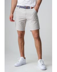 Tokyo Laundry - Cotton Oxford Shorts With Belt - Lyst