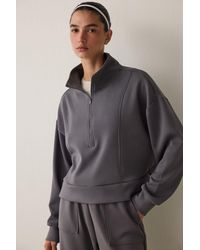 Penti - Oversized Half-Zip Knitted Sweatshirt - Lyst