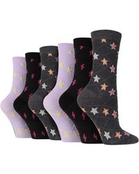 Wildfeet - 6 Pair Multipack Ladies Autumn Socks - Lyst