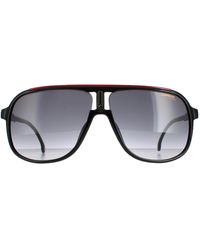 Carrera - Aviator Mannen Zwart Red Dark Grijs Gradiënt 1047/s - Lyst