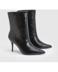 Faith - Yasmin Faux Leather High Stiletto Ankle Boots - Lyst