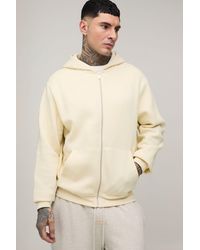 BoohooMAN - Tall Basic Regular Zip Through Hoodie - Lyst