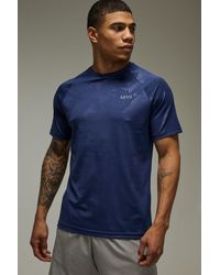 BoohooMAN - Active Regular Camo Raglan Performance T-Shirt - Lyst