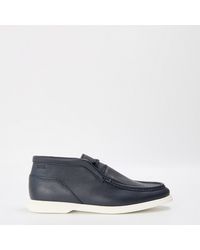 BOSS - Sienne Textured Moc Toe Chukka Boots - Lyst